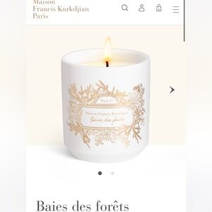 Francis kurkdjian candle Baies de Forêts